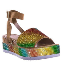 Load image into Gallery viewer, Rhinestone flat buckle fish mouth women's shoes HPSD217