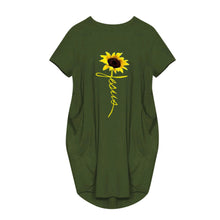 Load image into Gallery viewer, Casual Print Pocket Dress(AY1730)