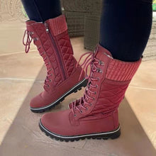 Load image into Gallery viewer, Snow boots mid-tube flat-heel round Martin boots(HPSD168)