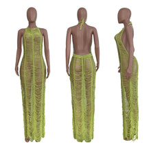 Load image into Gallery viewer, Sexy solid color knitted Beach Dress AY1939