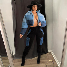 Load image into Gallery viewer, Fashion color matching cotton jacket(AY1464)