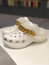 Load image into Gallery viewer, Fashion chain plush platform hole shoes(HPSD135)
