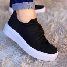 Load image into Gallery viewer, New round toe breathable flying woven casual flat shoes