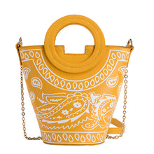 Load image into Gallery viewer, Cashew flower portable bucket bag AB2018