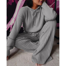 Load image into Gallery viewer, Pit strip loose hooded casual suit (AY1385)