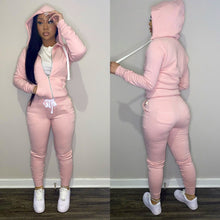 Load image into Gallery viewer, Plus velvet sports and leisure two-piece suit(AY1430)