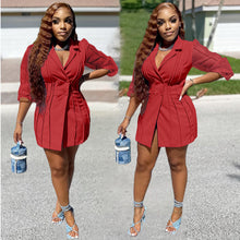 Load image into Gallery viewer, Lantern Sleeve slim fit casual suit AY1934