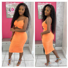 Load image into Gallery viewer, Solid color dress set two piece set AY1915