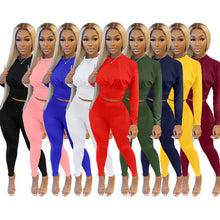 Load image into Gallery viewer, Solid color sports fashion suit(AY1226)