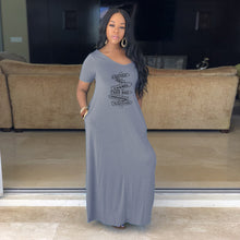 Load image into Gallery viewer, Sexy Solid Color Printed Long Dress(AY1784)