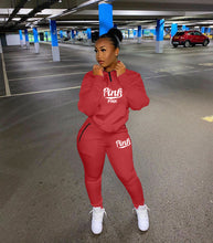 Load image into Gallery viewer, Fashion printed letter sports suit(AY1363)