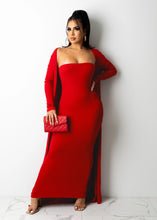 Load image into Gallery viewer, Sexy tube top long skirt jacket two-piece suit(AT1281)