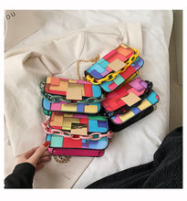 Load image into Gallery viewer, Color matching chain small square bag AB2029