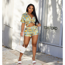 Load image into Gallery viewer, Printed short sleeved shirt casual suit AY2049