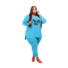 Load image into Gallery viewer, Fashion casual letter printing two-piece suit(AY1278)