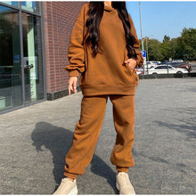 Load image into Gallery viewer, Hooded sweater casual suit(AY1386)