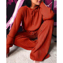 Load image into Gallery viewer, Pit strip loose hooded casual suit (AY1385)