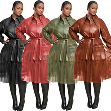 Load image into Gallery viewer, PU mesh stitching windbreaker jacket(AY1555)