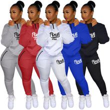 Load image into Gallery viewer, Fashion printed letter sports suit(AY1363)