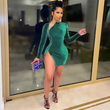 Load image into Gallery viewer, Sexy zipper side slit dress(AY1437)