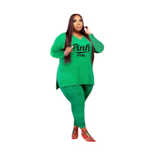 Load image into Gallery viewer, Fashion casual letter printing two-piece suit(AY1278)