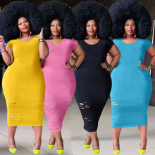 Load image into Gallery viewer, Fashion ripped dress AY1078