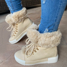 Load image into Gallery viewer, Short-tube long-haired plus fleece Martin boots(HPSD162)