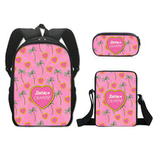 Load image into Gallery viewer, Barbie printed backpack three piece set AB2135
