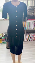 Load image into Gallery viewer, Fashionable knitted hip hugging dress AY3550
