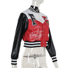 Load image into Gallery viewer, Versatile color blocked baseball jacket top AY3585
