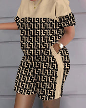 Load image into Gallery viewer, Fashion printed short sleeved two-piece set (with pockets) AY2997
