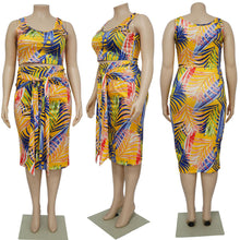 Load image into Gallery viewer, Printed casual dress set AY2938
