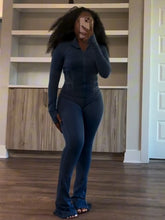 Load image into Gallery viewer, Sexy skinny long-sleeved slightly flared two-piece set AY3670
