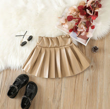 Load image into Gallery viewer, Children&#39;s PU pleated skirt short skirt AY3086
