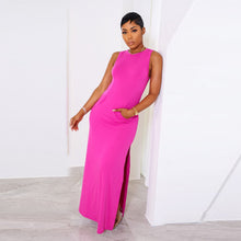 Load image into Gallery viewer, Solid color long dress AY2995
