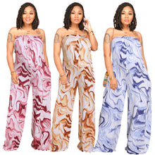 Load image into Gallery viewer, Printed one piece wide leg pants AY2946
