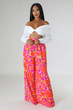 Load image into Gallery viewer, Fashion casual pattern printed wide leg pants AY2942
