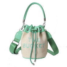 Load image into Gallery viewer, Fashion straw woven bucket bag（AB2117
