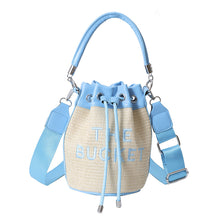 Load image into Gallery viewer, Fashion straw woven bucket bag（AB2117
