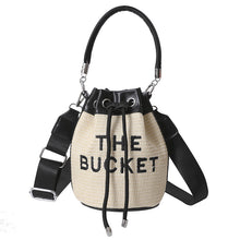 Load image into Gallery viewer, Fashion straw woven bucket bag（AB2117
