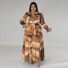 Load image into Gallery viewer, Fashion shirt long dress AY3105
