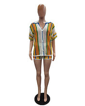 Load image into Gallery viewer, Hot selling knitted shorts set AY3544
