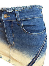 Load image into Gallery viewer, Sexy spicy girl zippered high waisted jeans skirt AY3484
