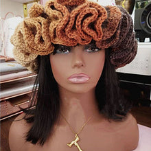 Load image into Gallery viewer, Adult lace beanie hat fashion and versatile ruffle pullover hat AE4147
