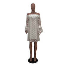 Load image into Gallery viewer, Fashion polka dot pineapple sleeve dress AY3415
