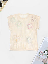 Load image into Gallery viewer, Hot selling round neck flower short sleeved top AY3549
