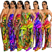 Load image into Gallery viewer, Printed suspender Jumpsuit AY2027
