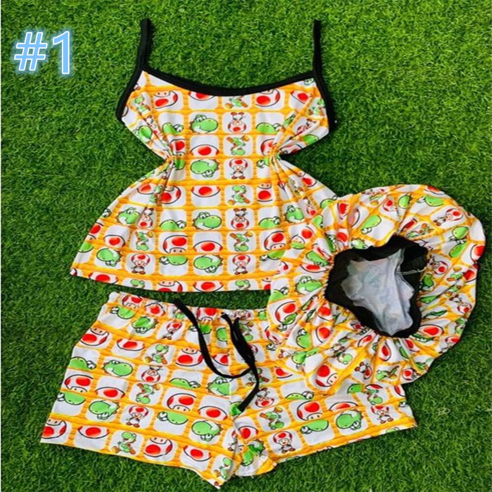 Fashion Sling Print Three Piece Set（AY1827）