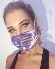 Load image into Gallery viewer, Fashion rhinestone decorative face mask（AE4103）
