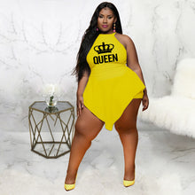 Load image into Gallery viewer, Plus size Irregular Crown Sleeveless Jumpsuit（AY1777）
